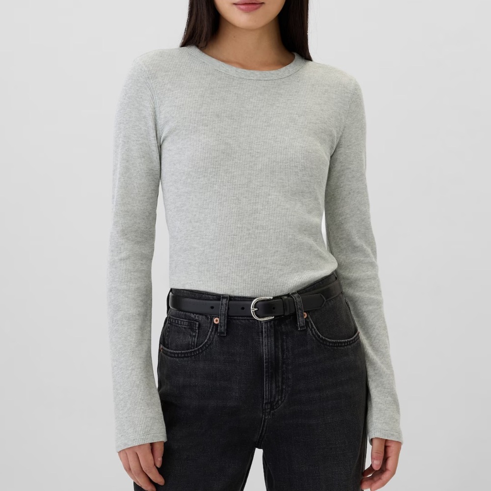 NWOT | Gap Waffle-Knit Crewneck L/S T-Shirt | XL